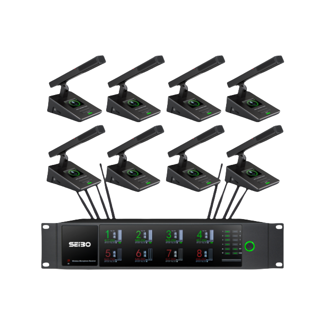 一拖八无线话筒